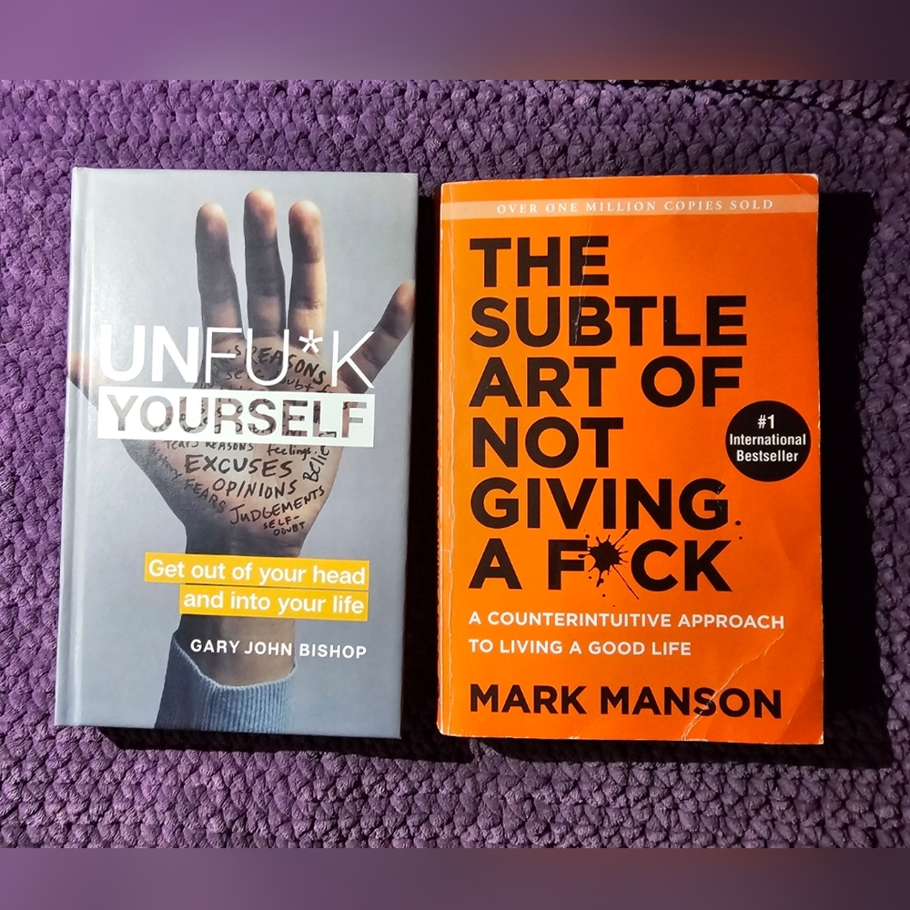 Self-Help Book Set: Unfu*k Yourself & The Subtle Art of Not Giving a F*ck